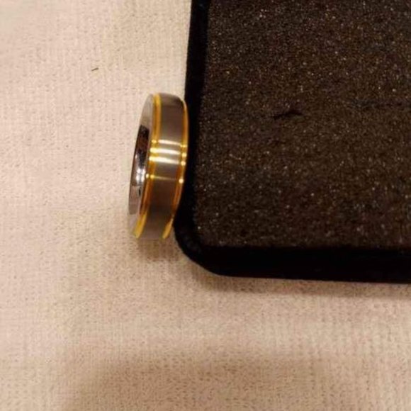AVON MEN'S TUNGSTEN TWO-TONE RING SIZE 13 NIB - Picture 5 of 6